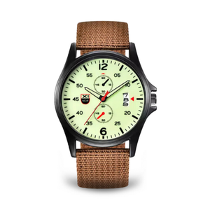 Mens Military Watch | Sporty Fluorescent Quartz-Military Watch-