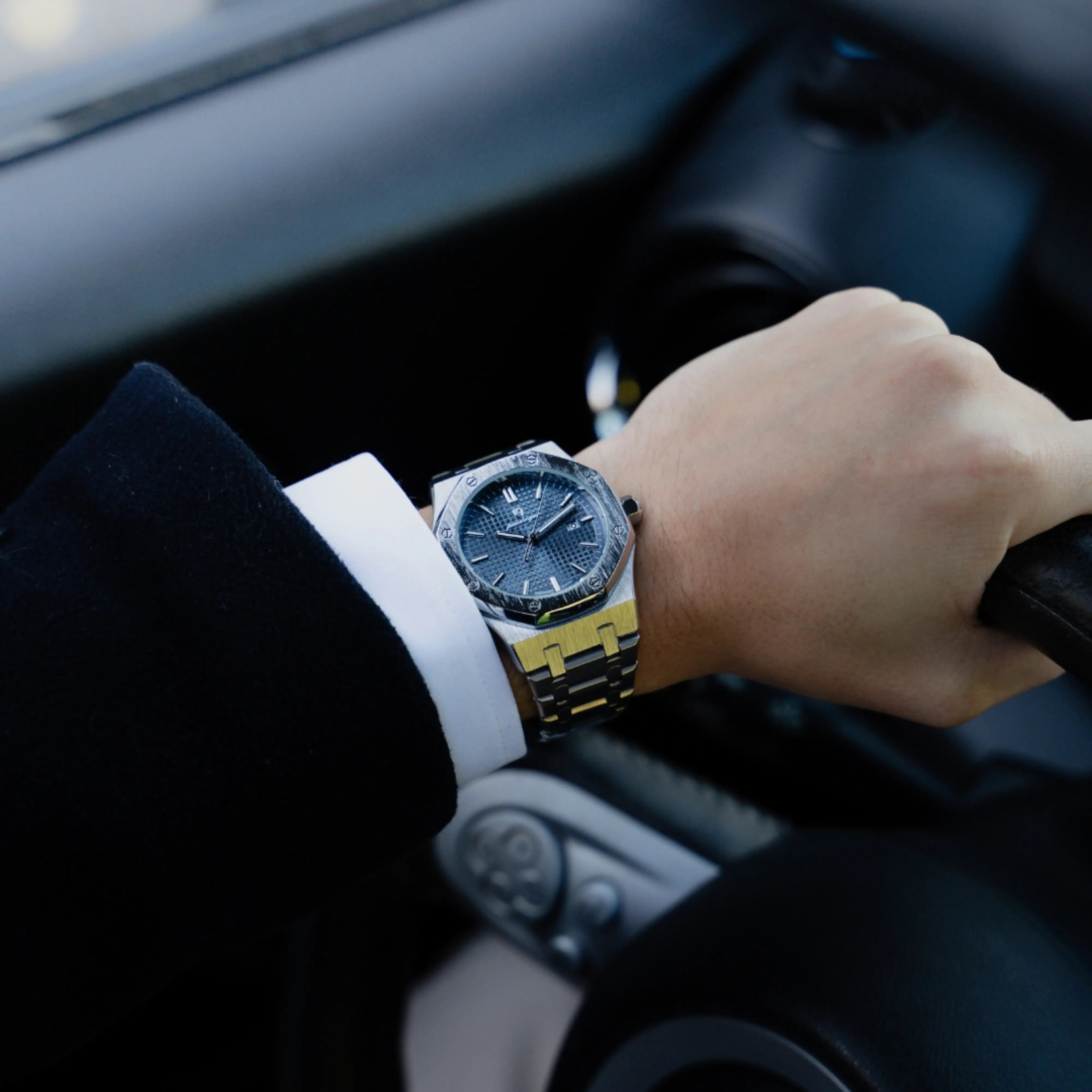 Mens Classic Watch | Silver & Stainless Steel-Metal Watch-