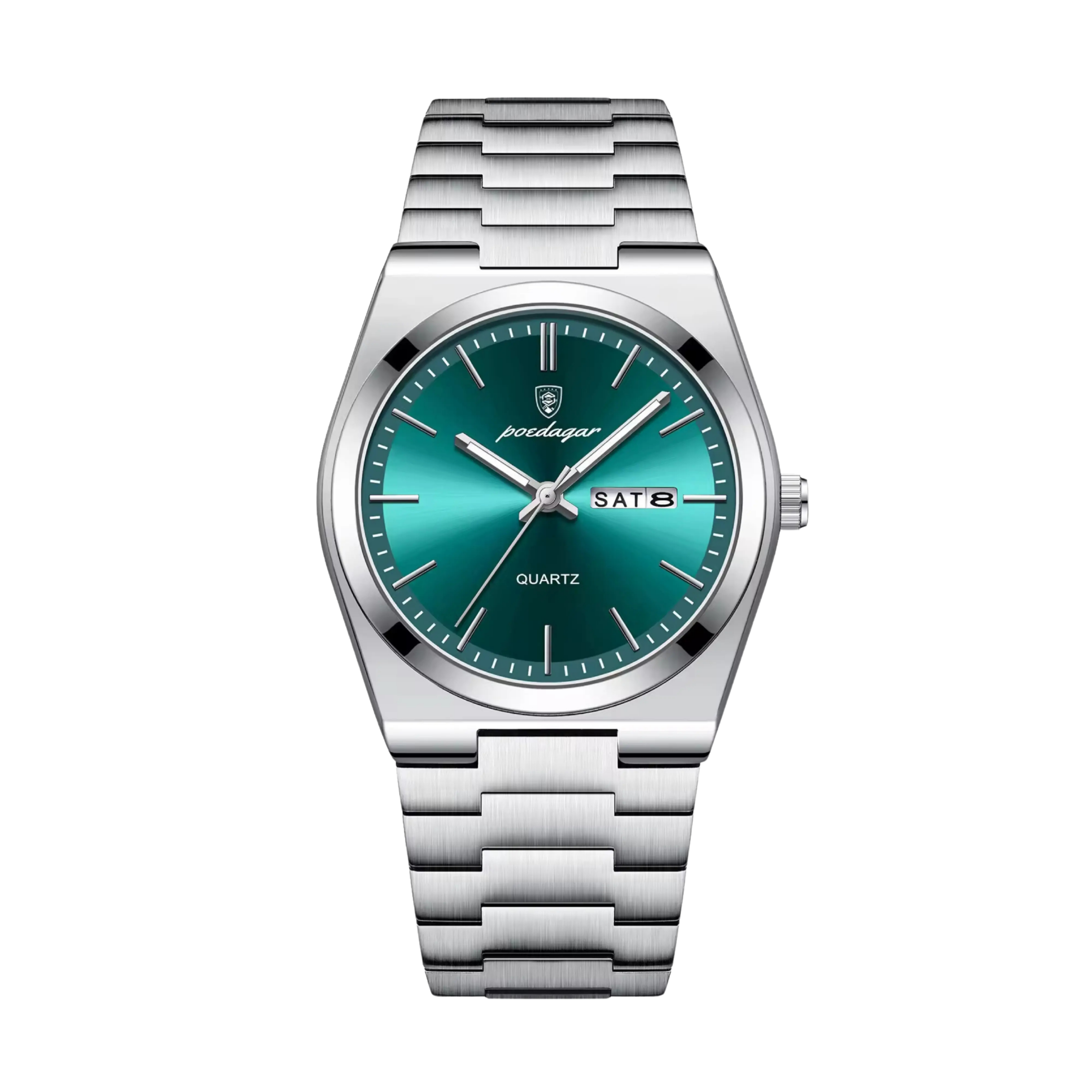 Mens Watch Stainless Steel Silver | Quartz-Metal Watch-