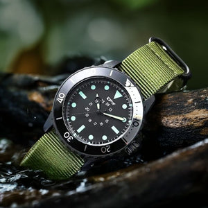 Mens Tactical Field Watch | Diving Style-Military Watch-