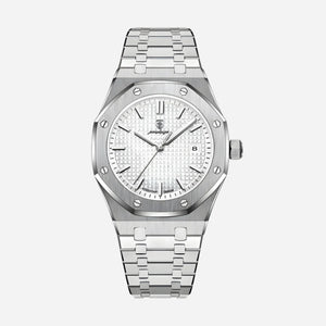Mens Classic Watch | Silver & Stainless Steel-Metal Watch-