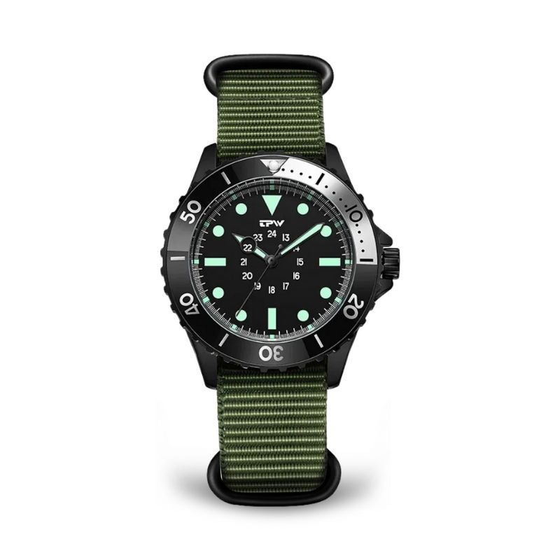 Mens Tactical Field Watch | Diving Style-Military Watch-