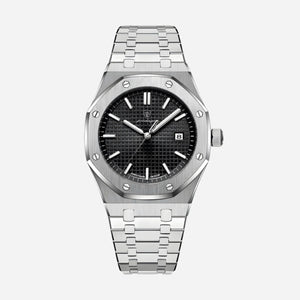 Mens Classic Watch | Silver & Stainless Steel-Metal Watch-