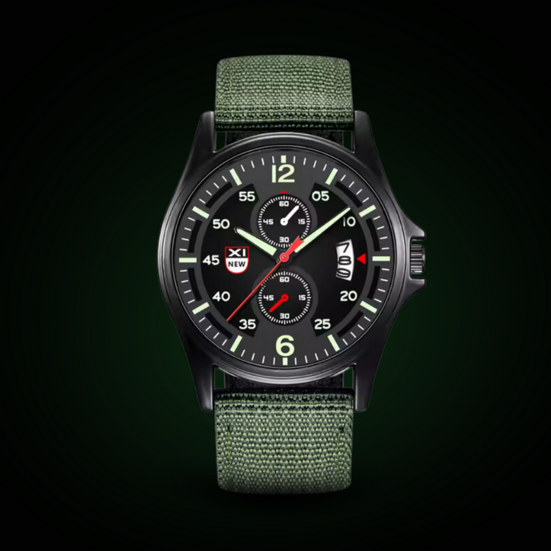 Mens Military Watch | Sporty Fluorescent Quartz-Military Watch-