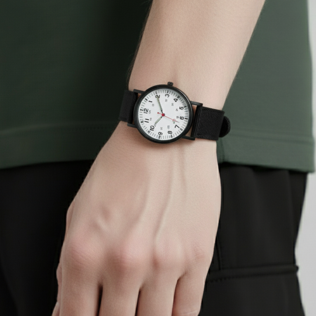 Mens Outdoor Watch | Quartz Wristwatch-Military Watch-White