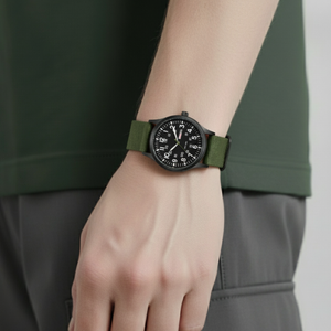 Mens Military Watch | Robust & Durable-Military Watch-Green Black