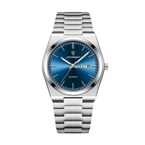 Mens Watch Stainless Steel Silver | Quartz-Metal Watch-