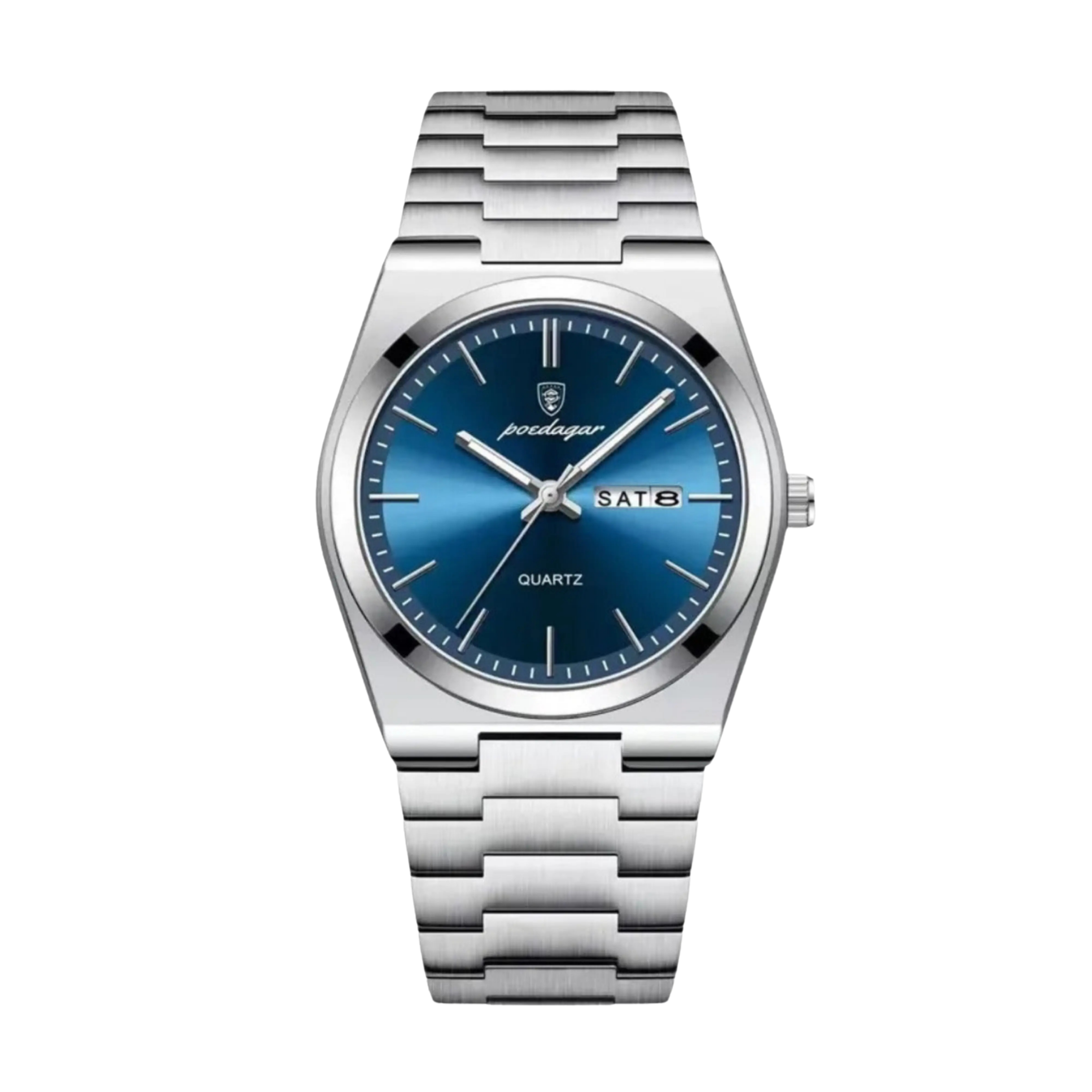 Mens Watch Stainless Steel Silver | Quartz-Metal Watch-