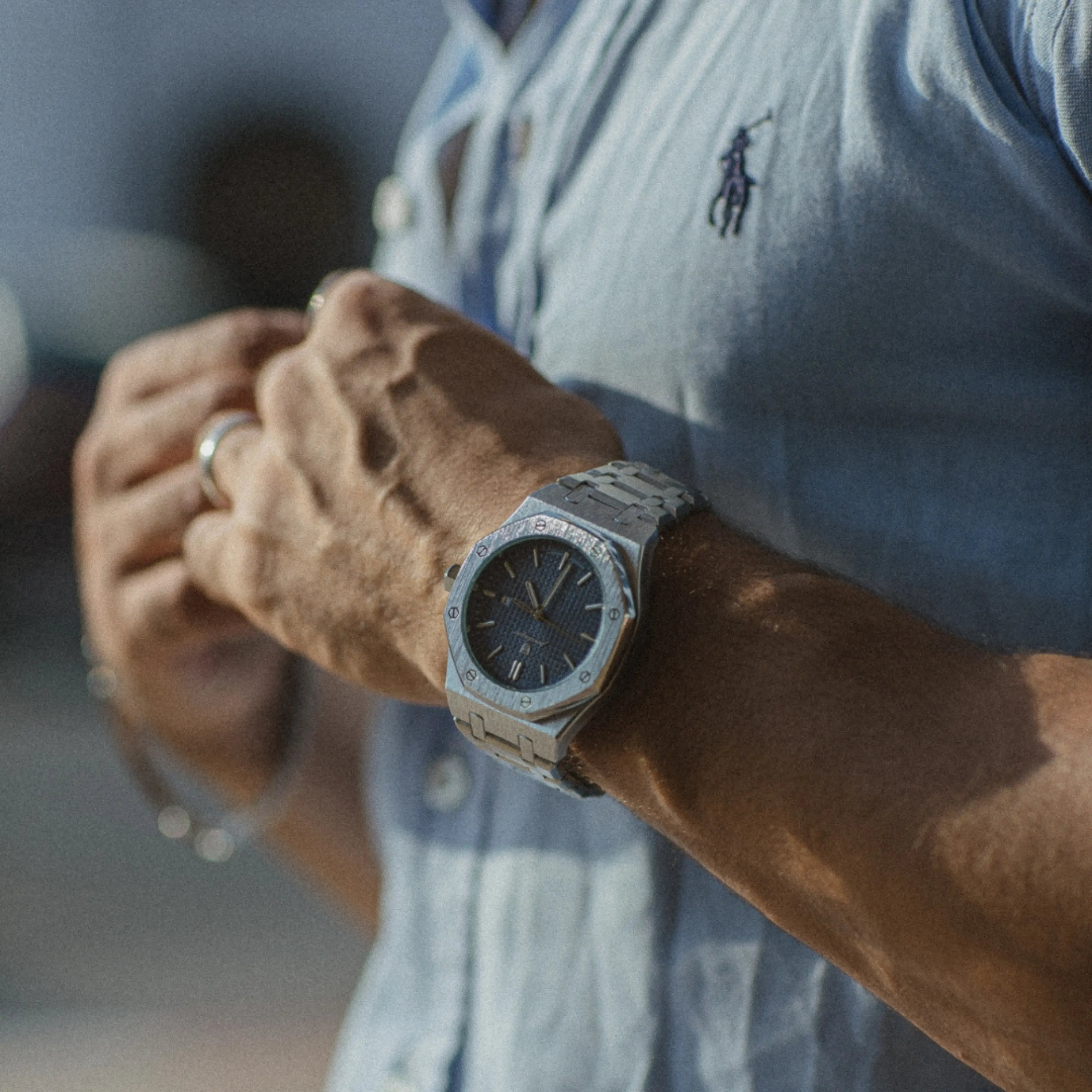 Mens Classic Watch | Silver & Stainless Steel-Metal Watch-
