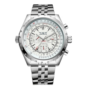 Stainless Steel Mechanical Watch | Mens Watch-Metal Watch-