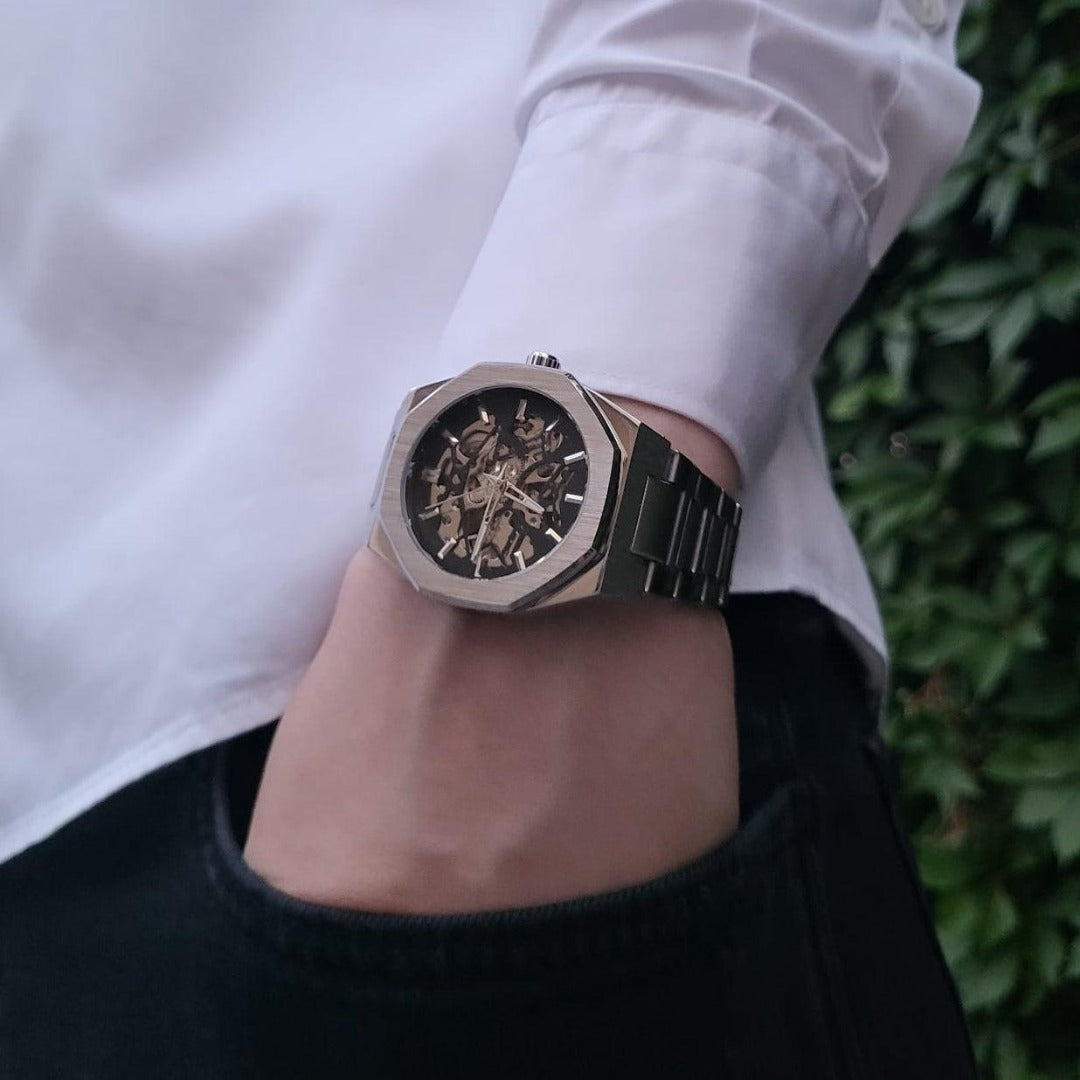Mens Stainless Steel Watch | Phantom Design-Metal Watch-
